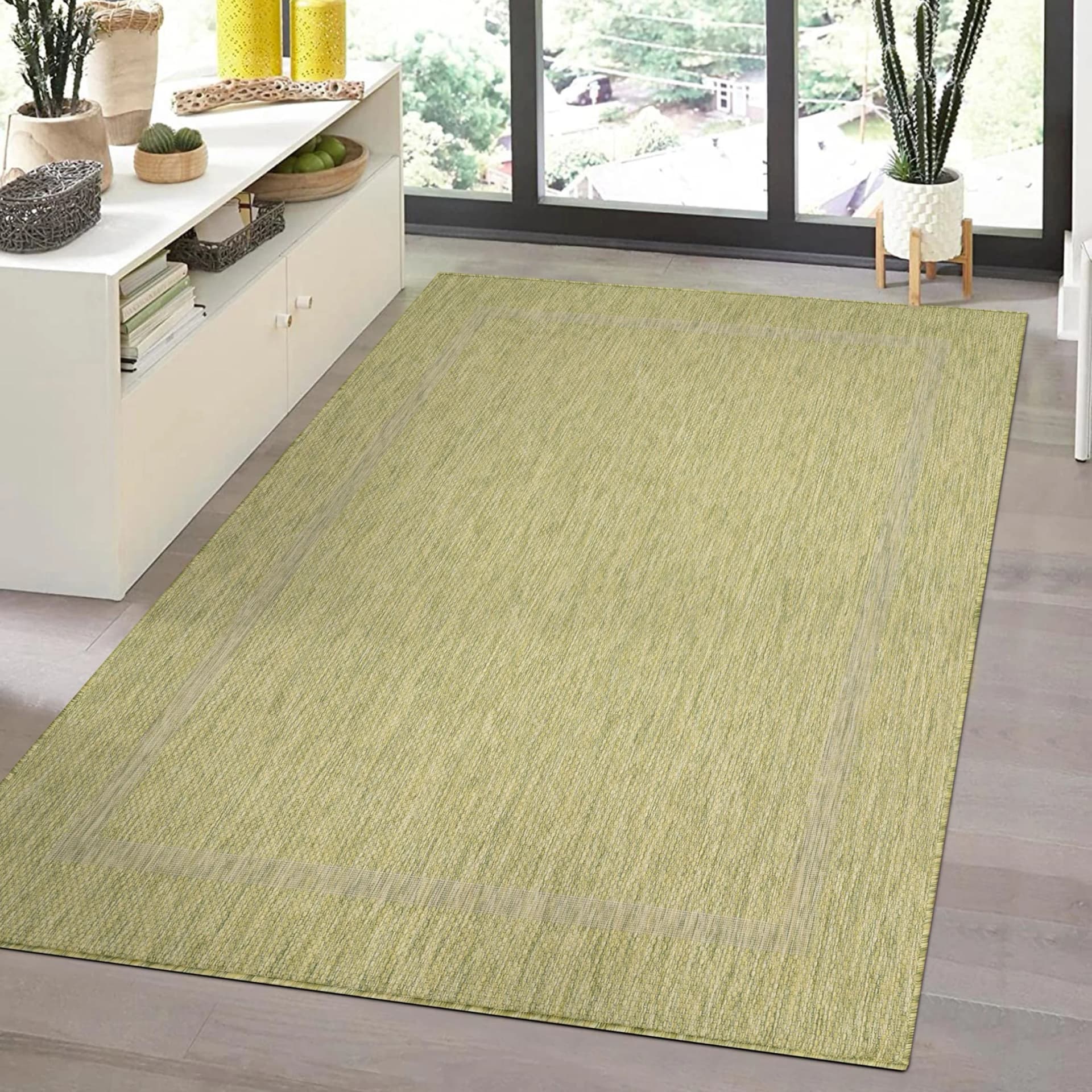 AYYILDIZ TEPPICHE RELAX 4311 Outdoorteppich Grün Sisal-Optik