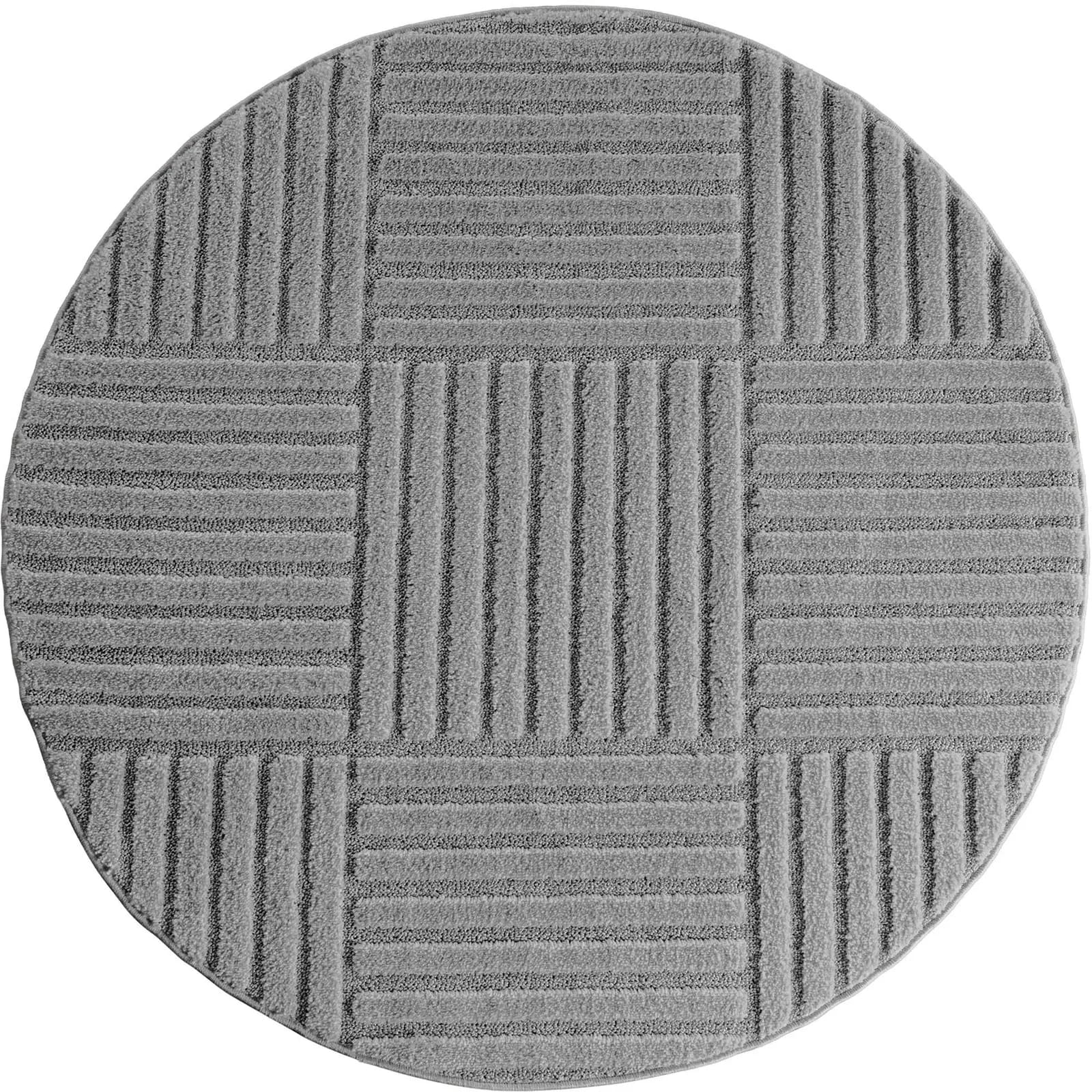 AYYILDIZ TEPPICHE Teppich ART 1123 Silbergrau Cut-Loop 3D-Optik