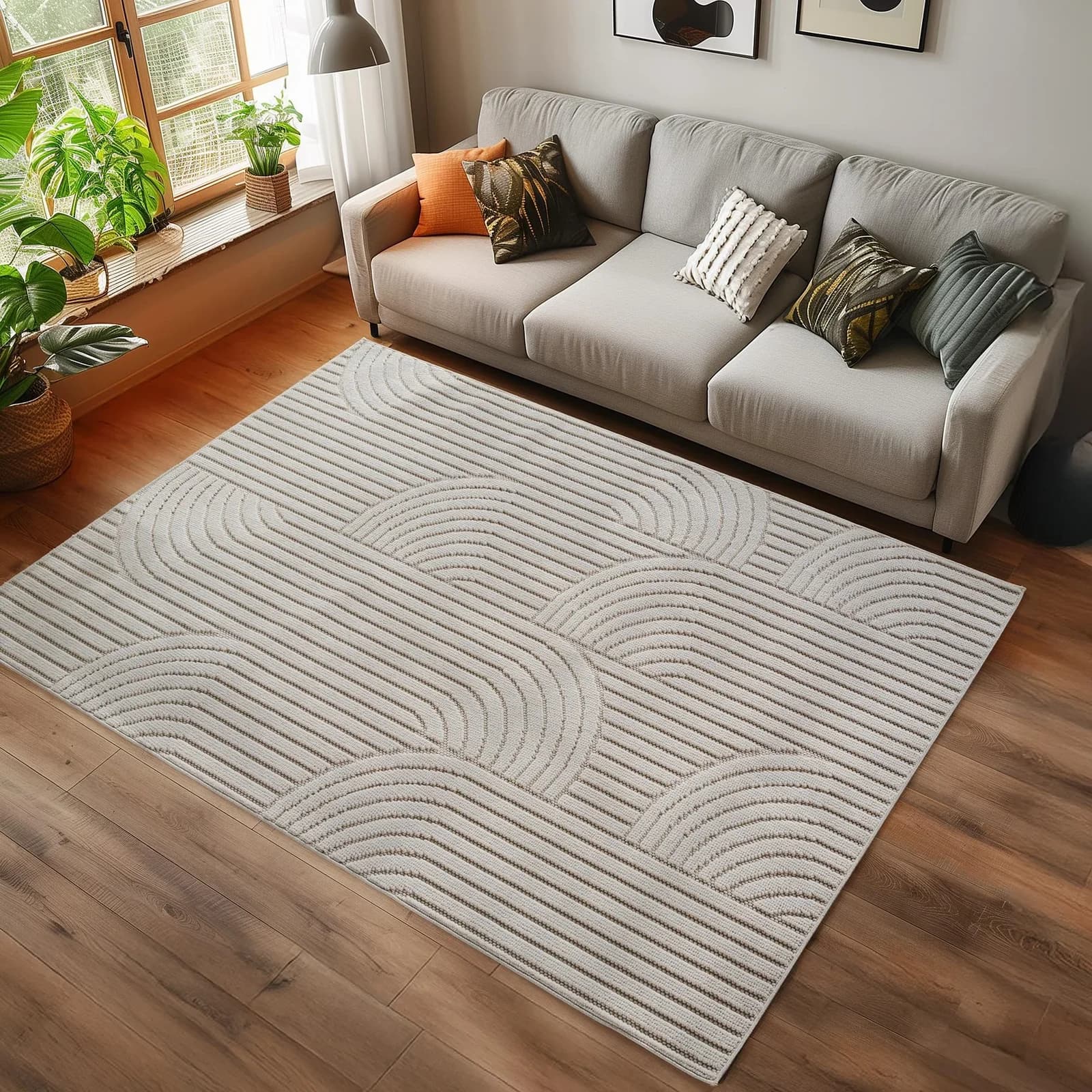AYYILDIZ TEPPICHE HELIX 2201 Teppich Beige Geometrisch