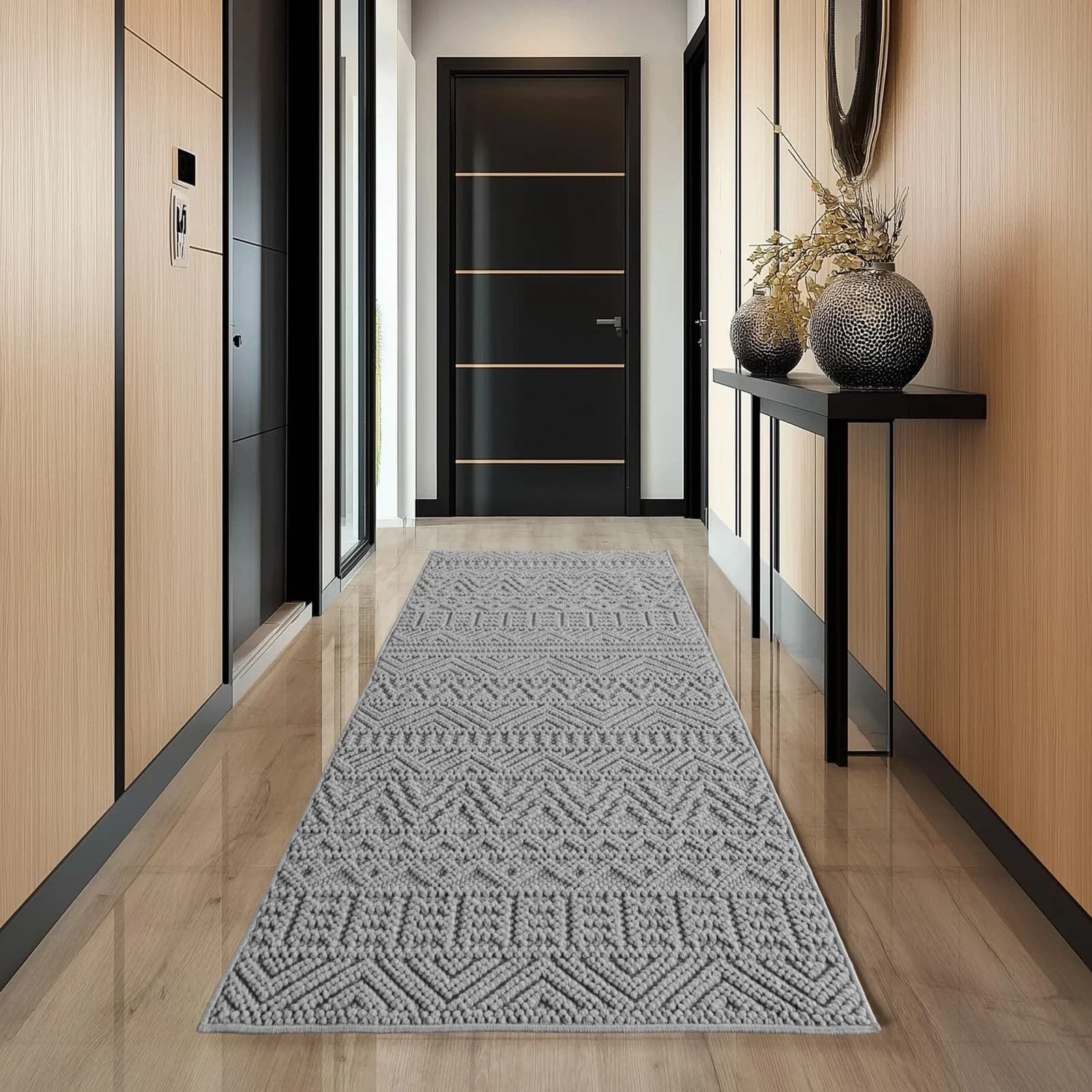 AYYILDIZ TEPPICHE HELIX 2202 Teppich Silber 3D-Effekt
