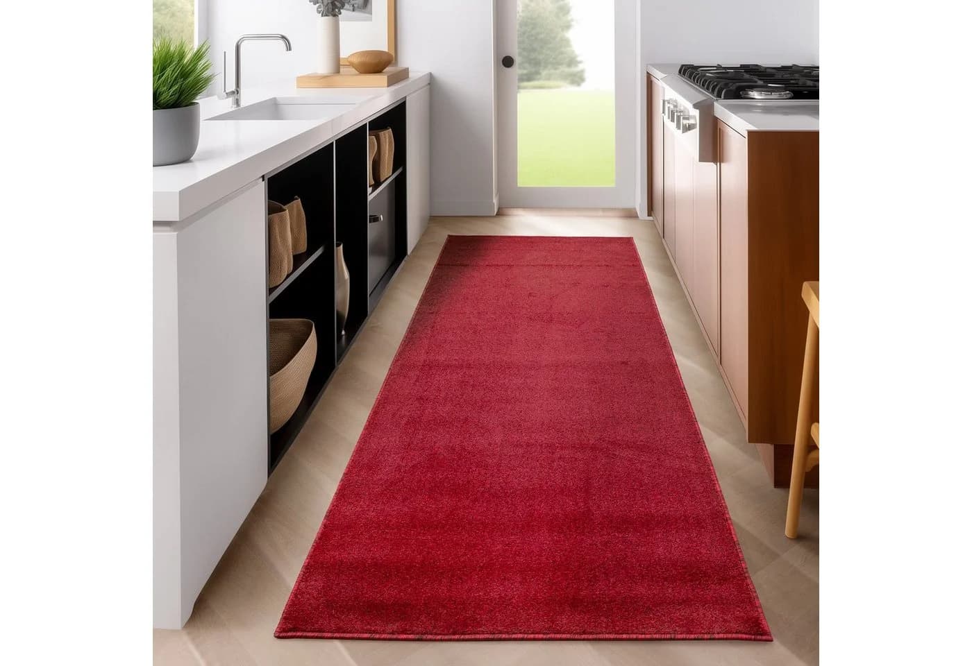 SIMPEX24 Kurzflor Teppich Unicolor Einfarbig 11 mm