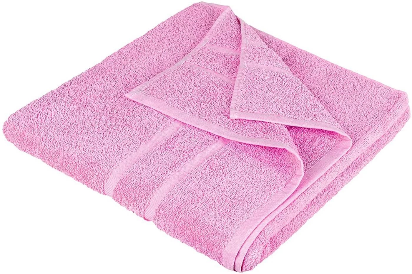 StickandShine Strandtuch XXL Premium Rosa 100% Baumwolle Frottee