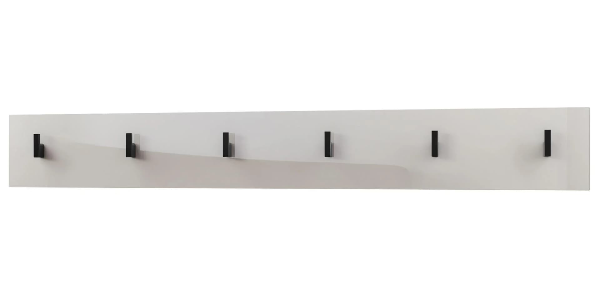 Vladon Garderobenpaneel Linea V1 Wandgarderobe Sandgrau Hochglanz