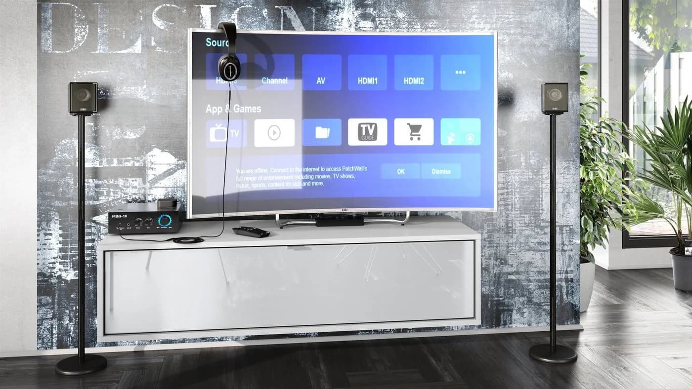 Vladon Lowboard Lana 1200 TV-Kommode Weiß Matt/Weiß Hochglanz