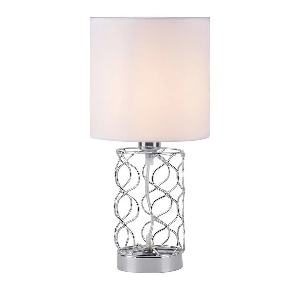 ETC-SHOP Schreibtischlampe mit RGB LED & Fernbedienung, silber/weiß