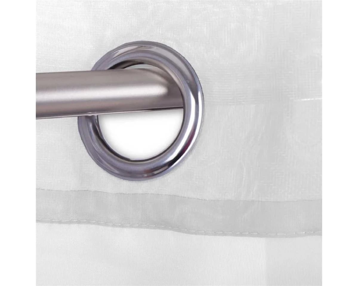 Bestlivings Gardinenset 2er Set Transparent Weiß Voile