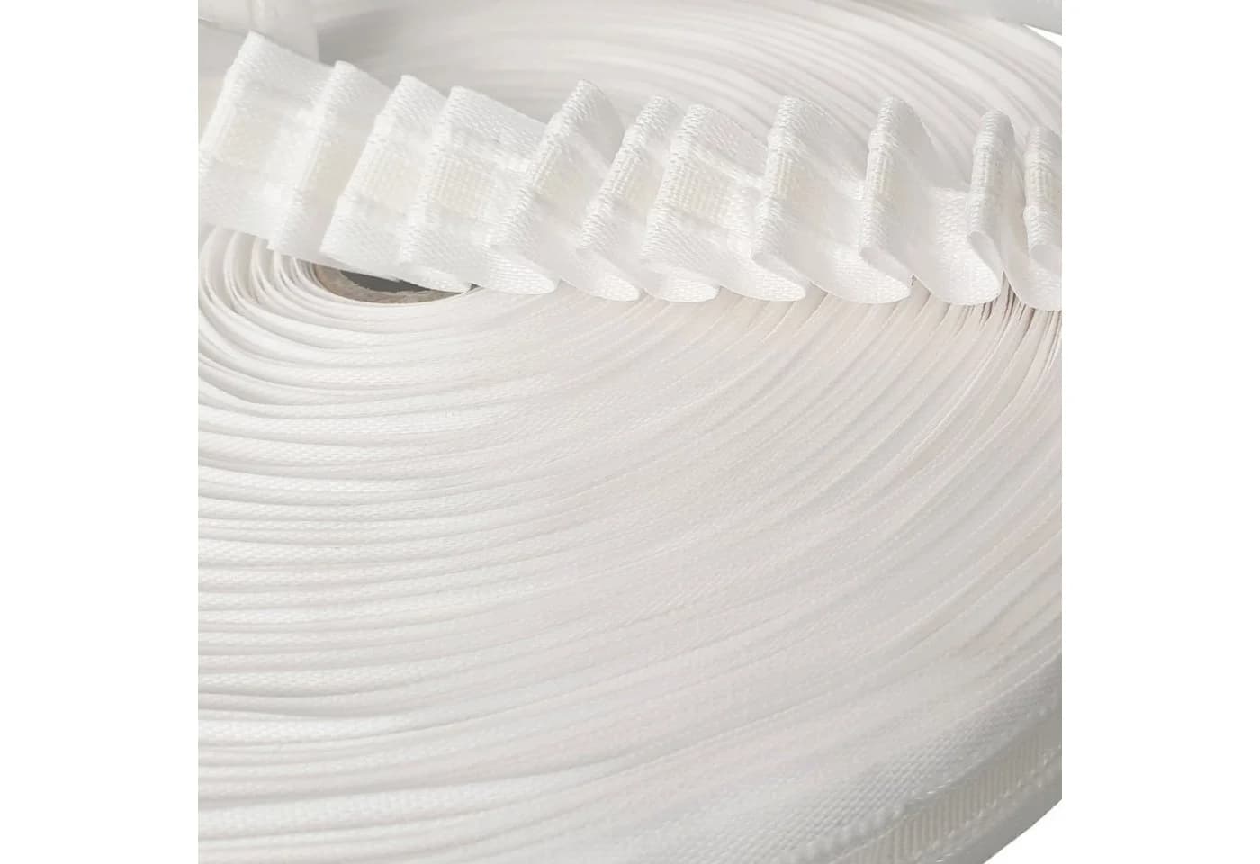 Bestlivings Faltenband FP-25-11 Bleistiftband Weiß 25mm 1:2