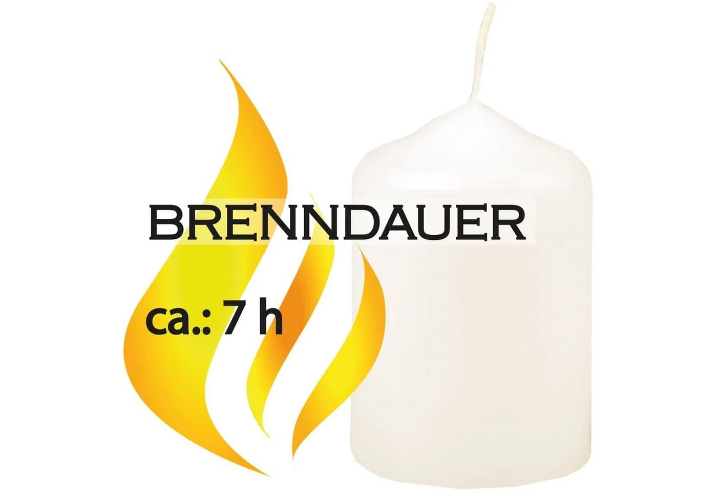 HS Candle Stumpenkerze aus Wachs 12-tlg. Dekolicht Ø4xH6 cm Teelichtgröße 7h Brenndauer Wachsmischung