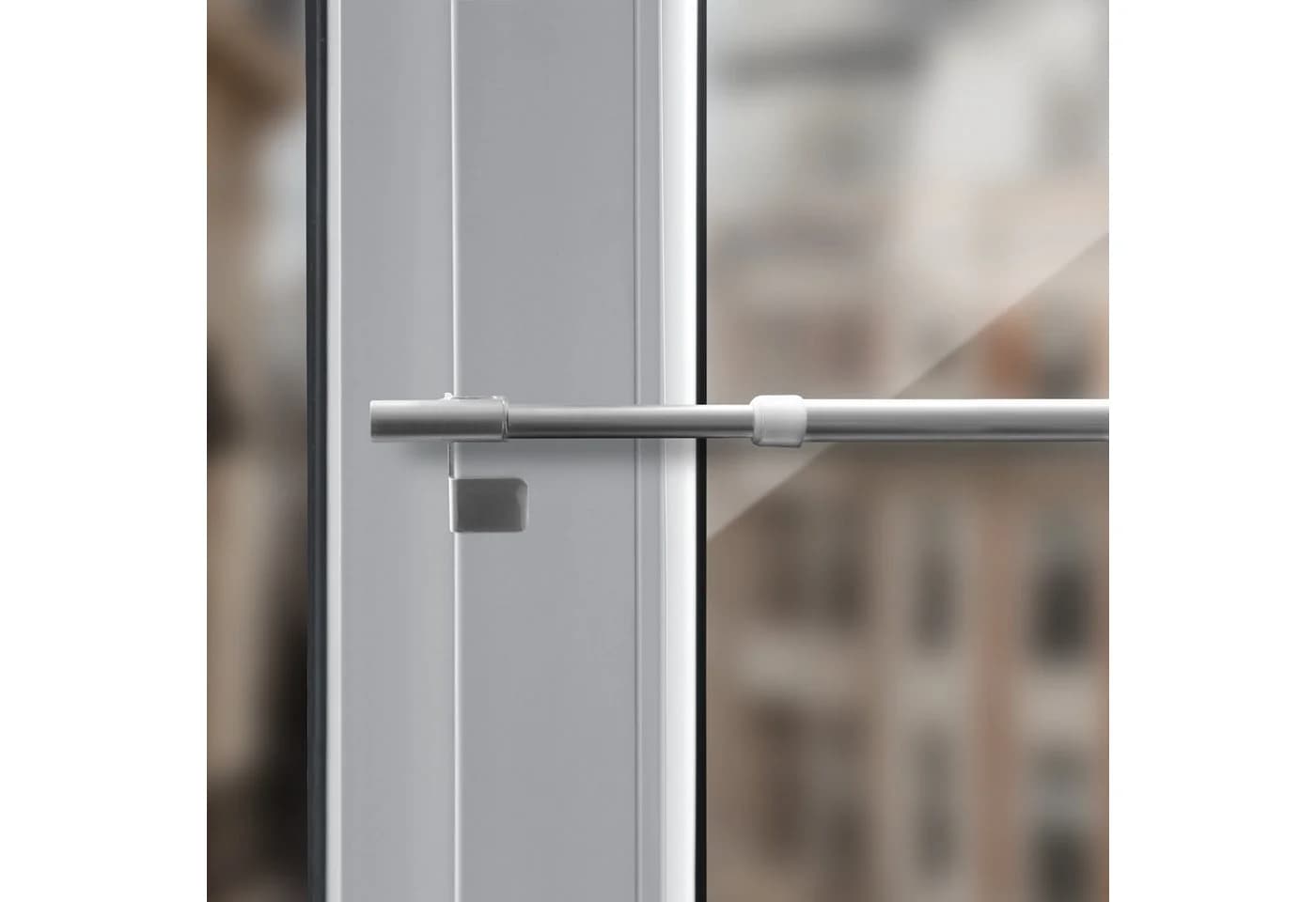 Bestlivings Klemmstange EASY Silber ausdrehbar Metall