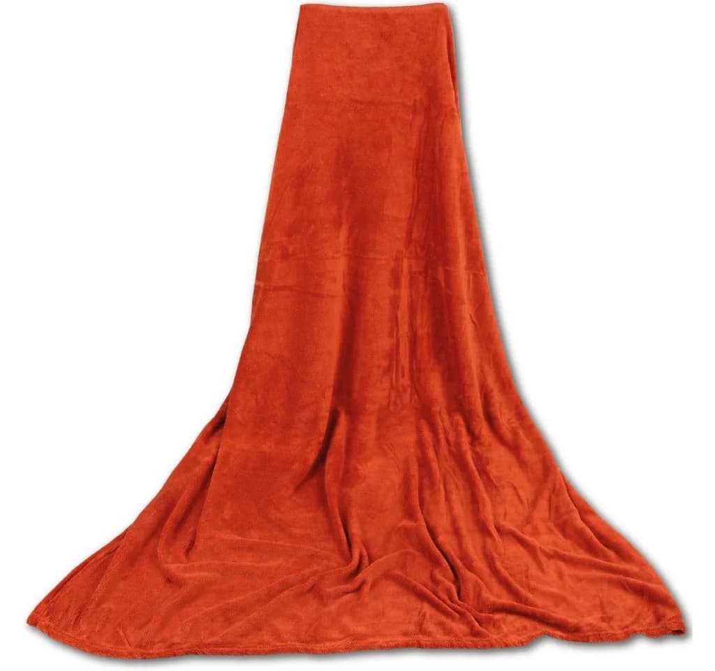 Bestgoodies Wohndecke Kuscheldecke Terracotta Polyester Mikrofaser