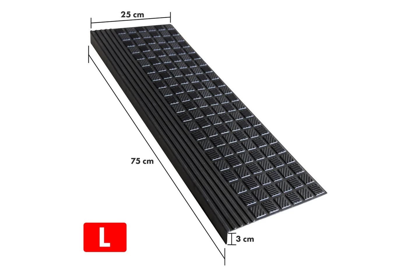 Floordirekt Stufenmatte Diamond Treppenschutz Gummi Schwarz