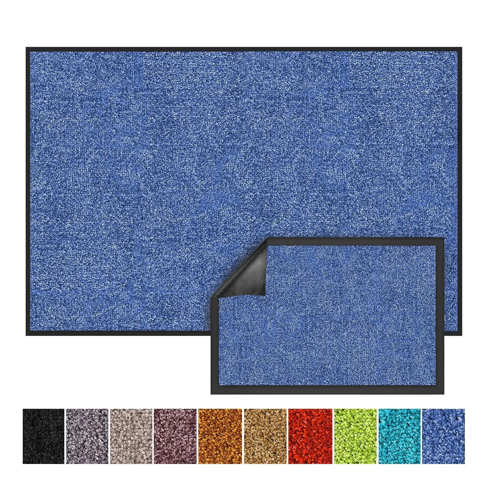 floordirekt Schmutzfangmatte Rhine Cornflower Blue - Effektiver Schmutzfänger