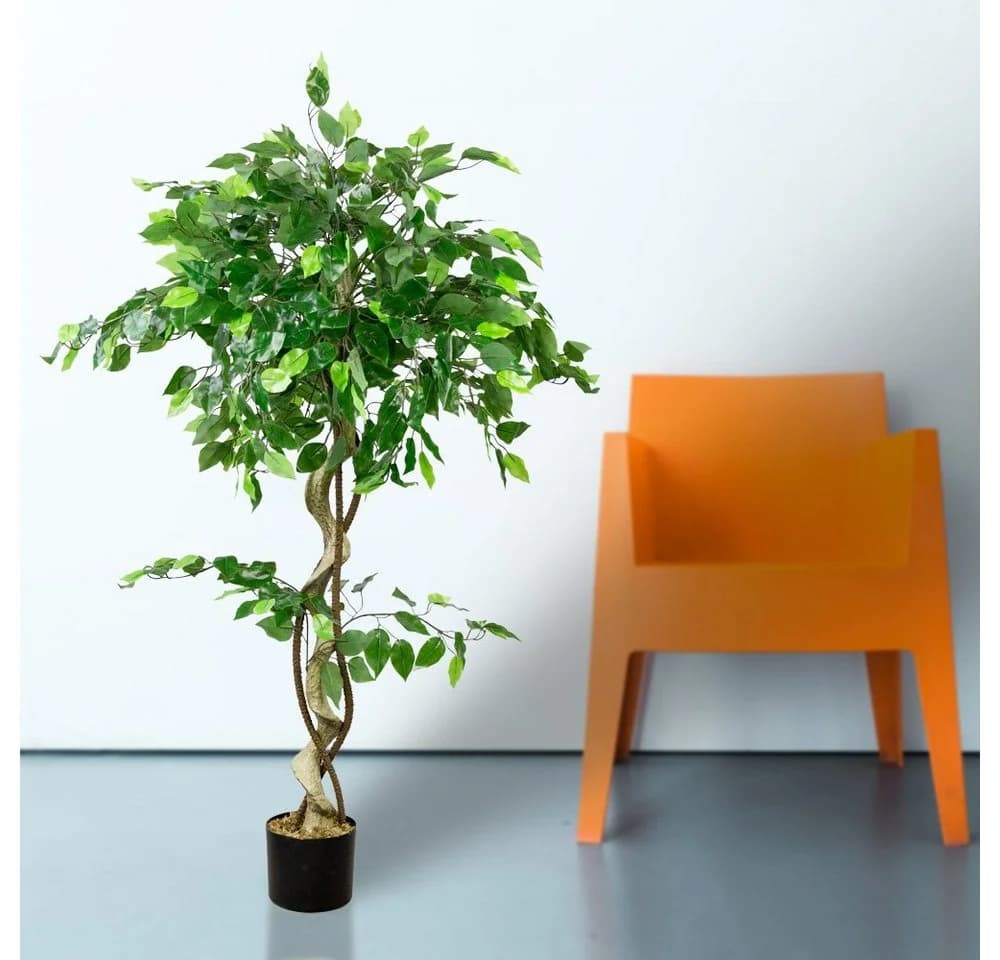 Kunstpflanze Ficus Benjamin 120 cm, Decovego