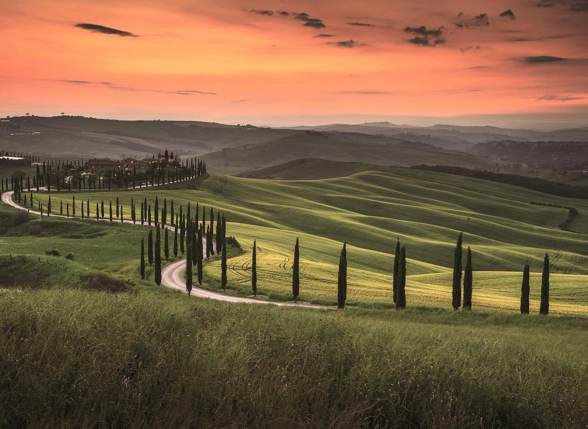 Fototapete LIVING WALLS Designwalls Tuscany 2, Vlies, bunt