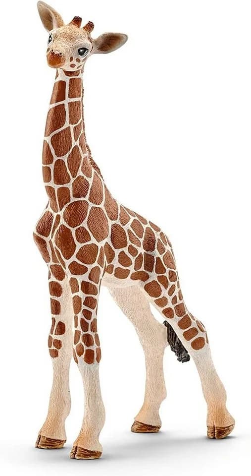 Schleich® Wild Life Tiere Zoo Basic Kit mit Baby-Giraffe, schwarzem Panther, Gorilla und jungem Nilpferd
