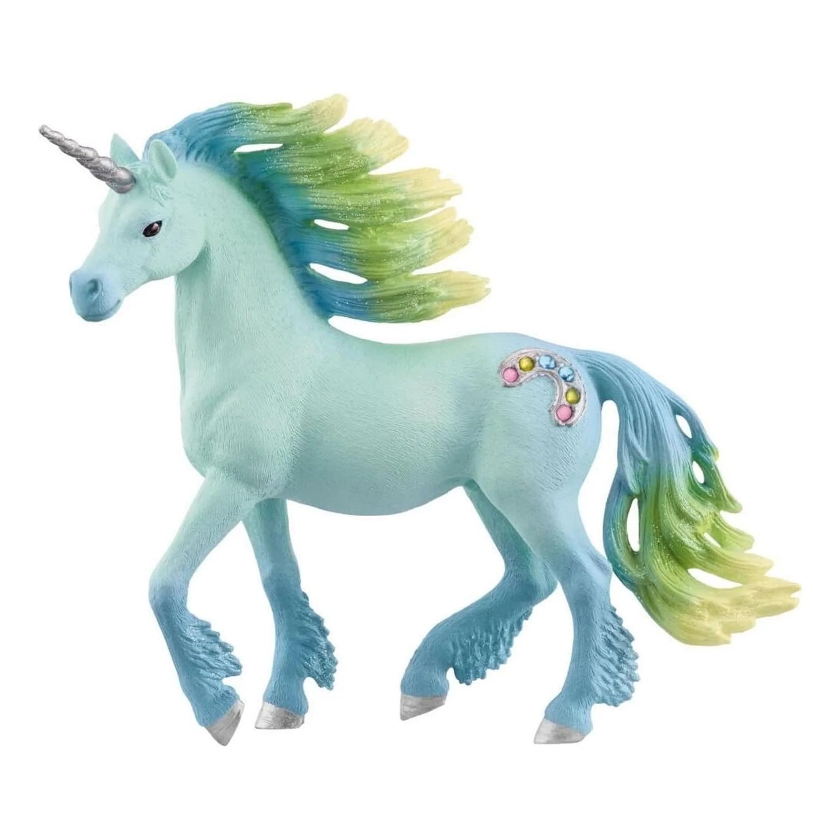 Schleich Zuckerwatte Einhorn Hengst - Bayala Serie Bunt