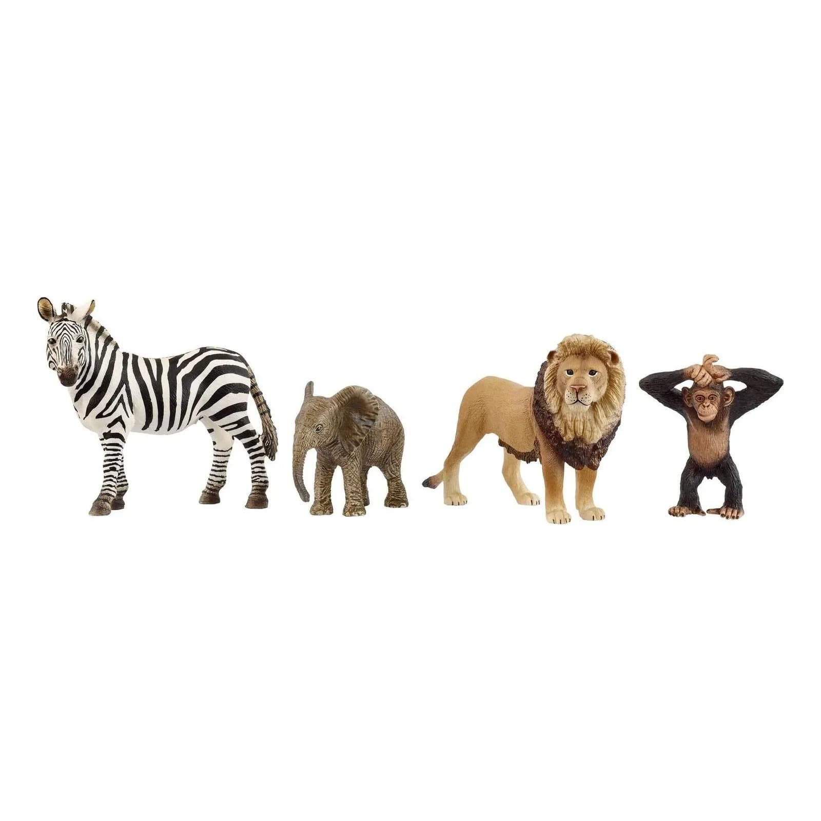 Schleich Afrika Starter Set - 4 Realistische Tierfiguren