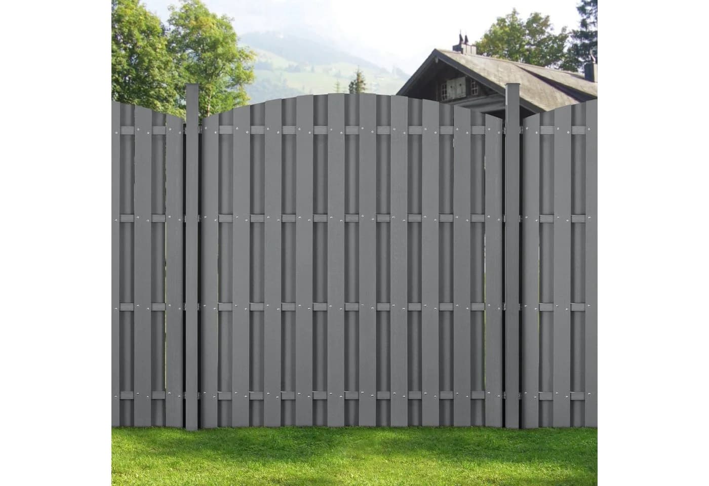 neu.holz Gartenzaun Siero WPC Sichtschutz
