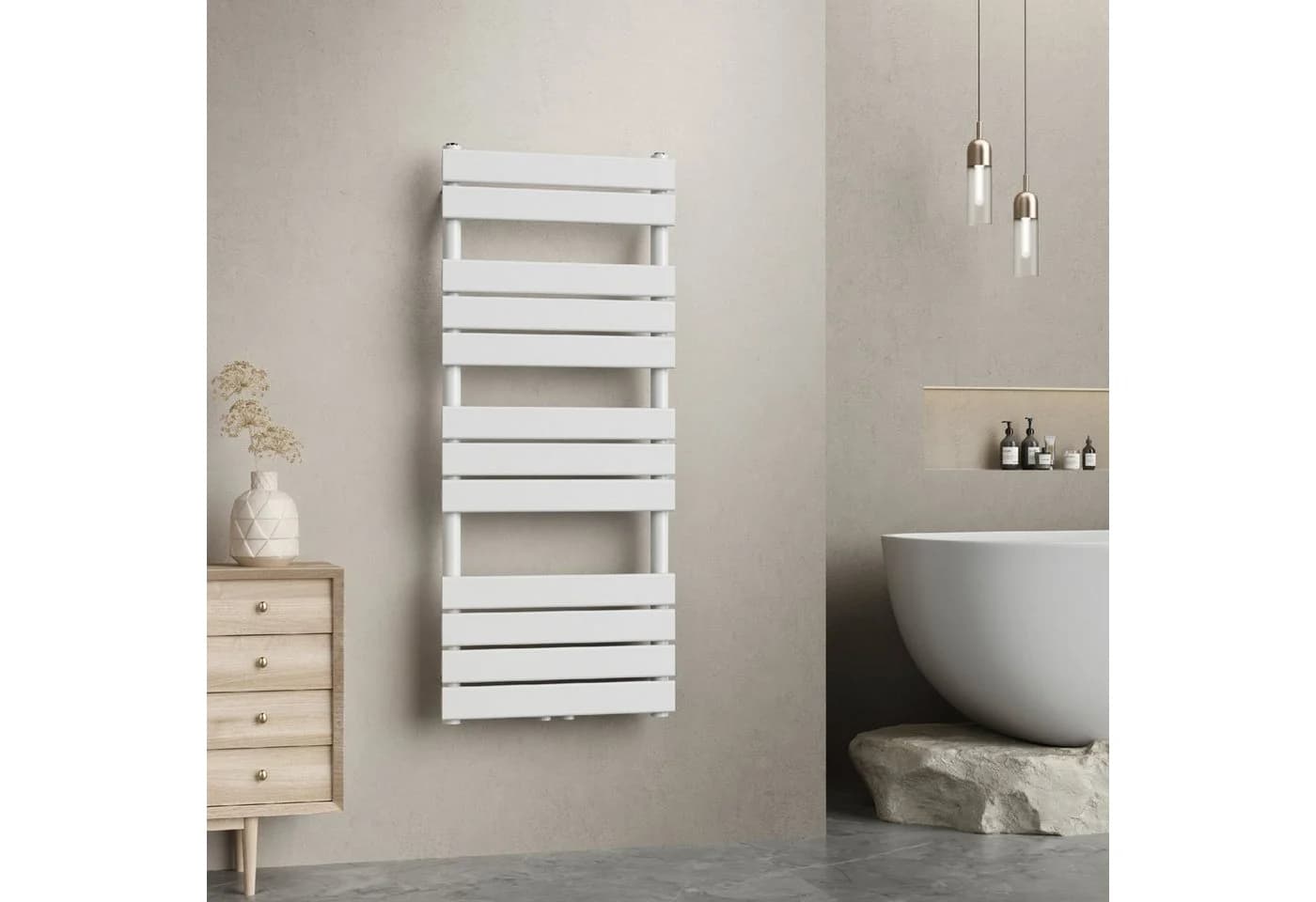 neu.haus Handtuchheizkörper Voss 120x50cm Weiß