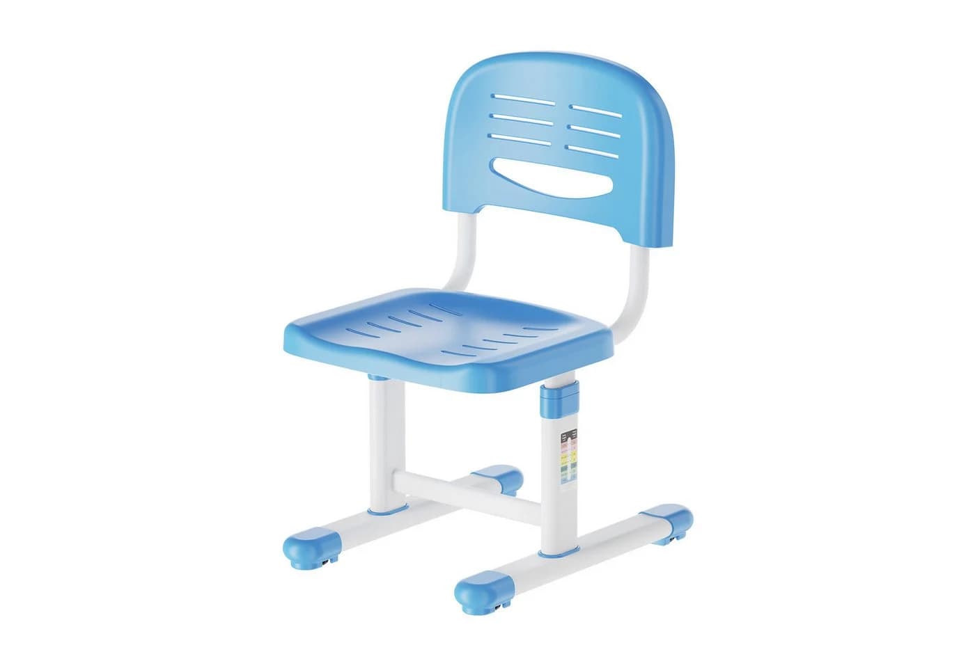 en.casa Kinderstuhl Sauda höhenverstellbar Himmelblau/Weiß