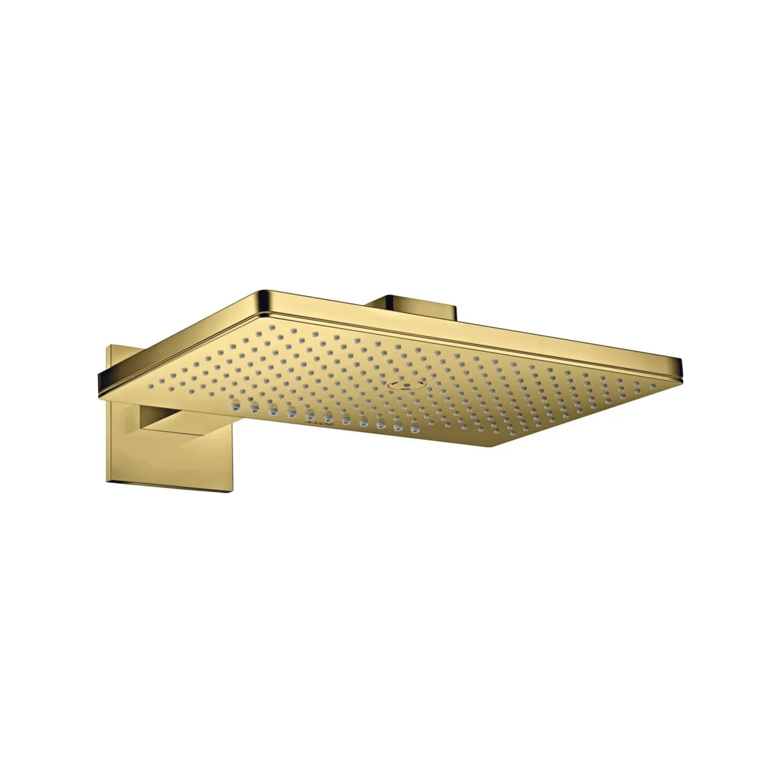 Hansgrohe Axor Kopfbrause 35280990 mit Brausearm, eckige Rosette, polished gold optic