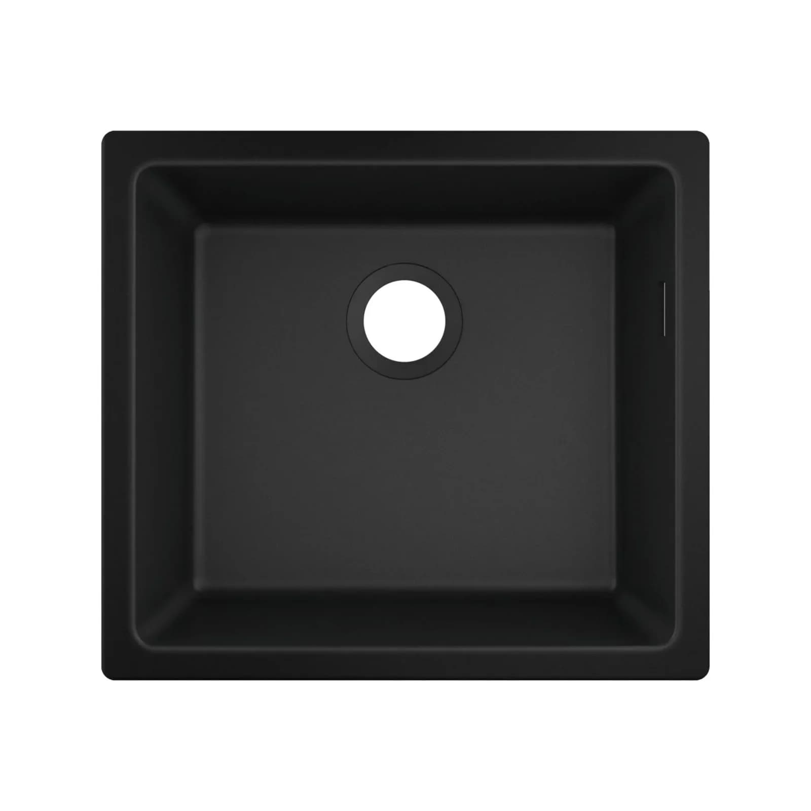 Hansgrohe Unterbauspüle 43431170 500 x 450 mm, 1 Hauptbecken, Graphitschwarz