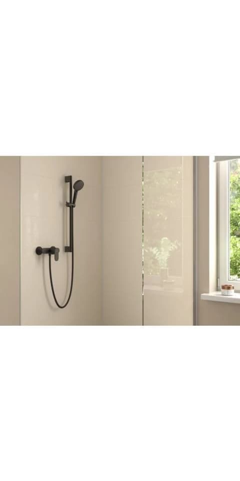 hansgrohe Duscharmatur Vernis Blend Schwarz DN 15 Keramikmischsystem