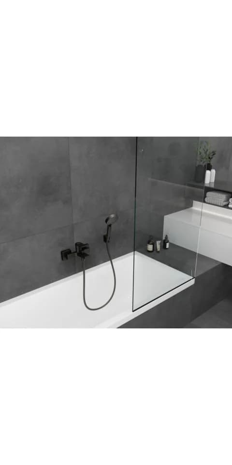 hansgrohe Vernis Shape Wannenarmatur Modern Silber S-Anschlüsse