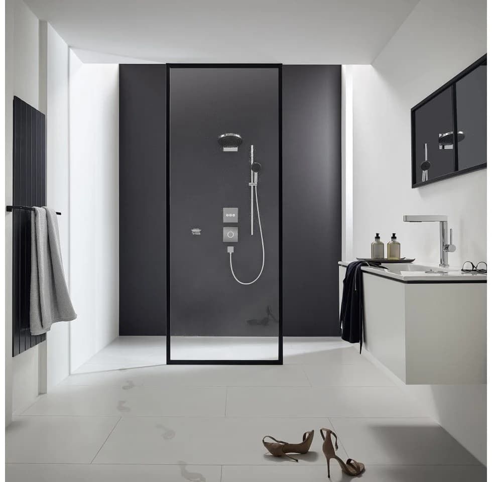 hansgrohe B-S Pulsify Sel. 105 EcoSmart Handbrause mit Braustange Chrom