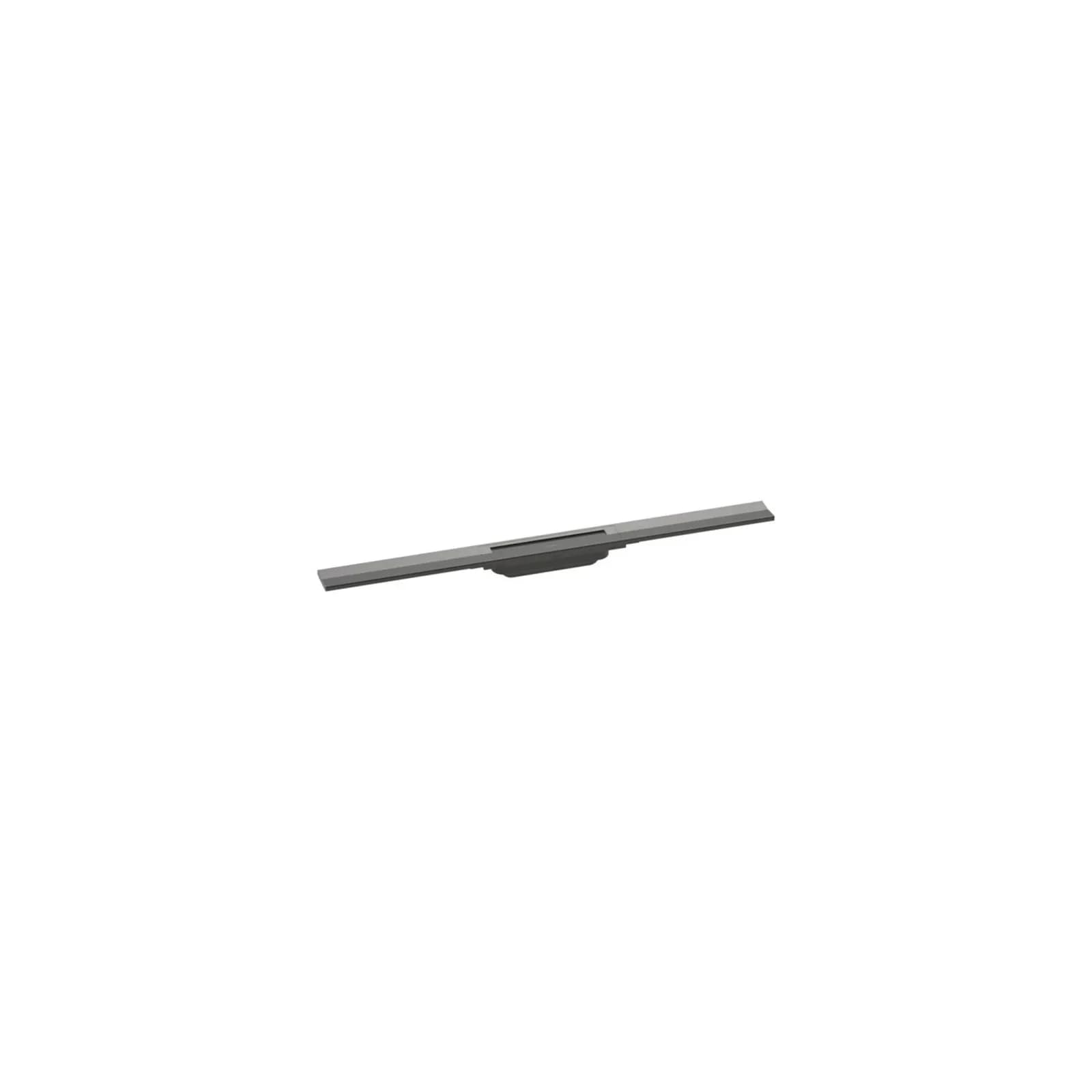 hansgrohe RainDrain Flex Duschrinne 80cm, Fertigset, kürzbar, brushed black chrome