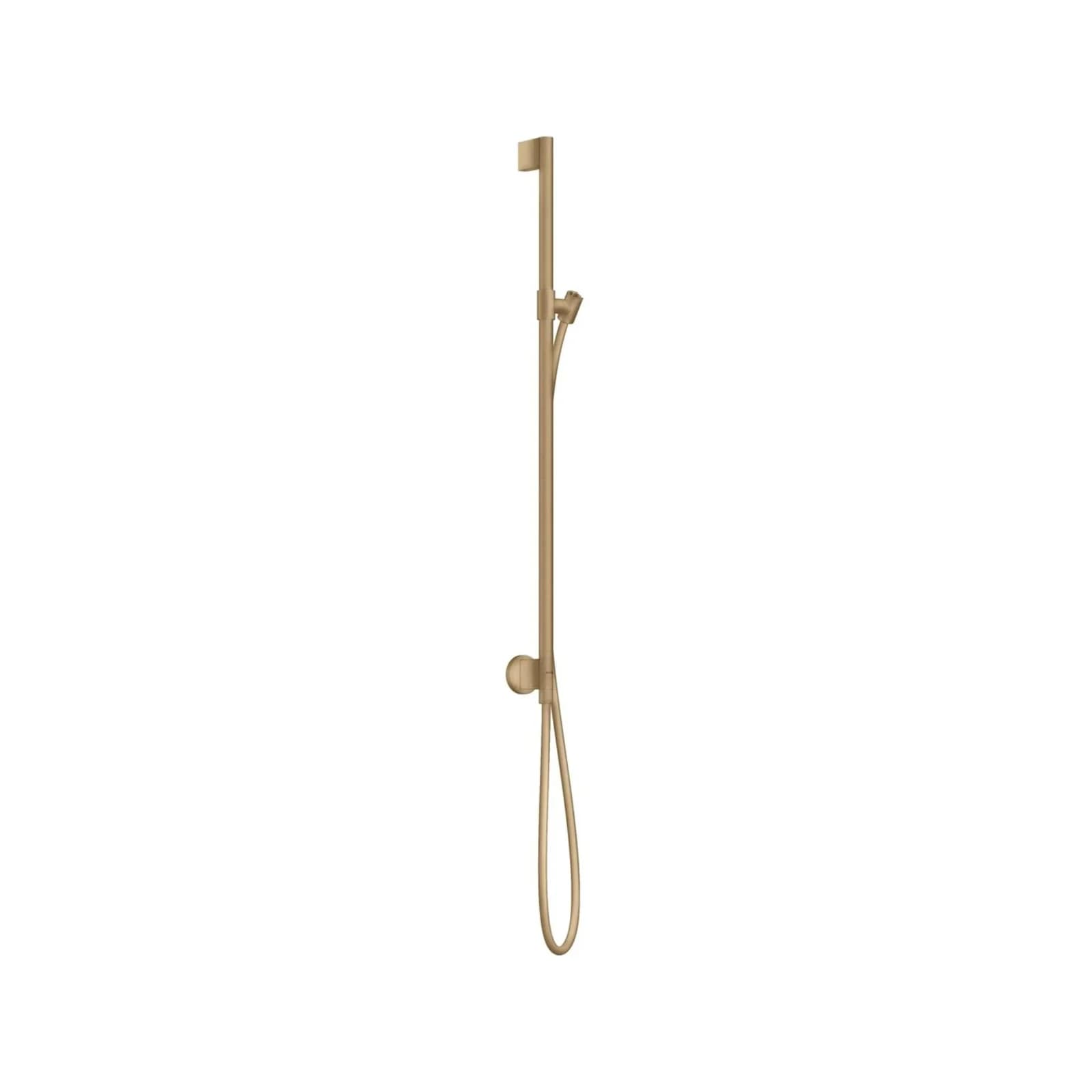 Hansgrohe Axor One Brausestange 48792140 mit Wandanschluss, Brauseschlauch 1600mm, brushed bronze