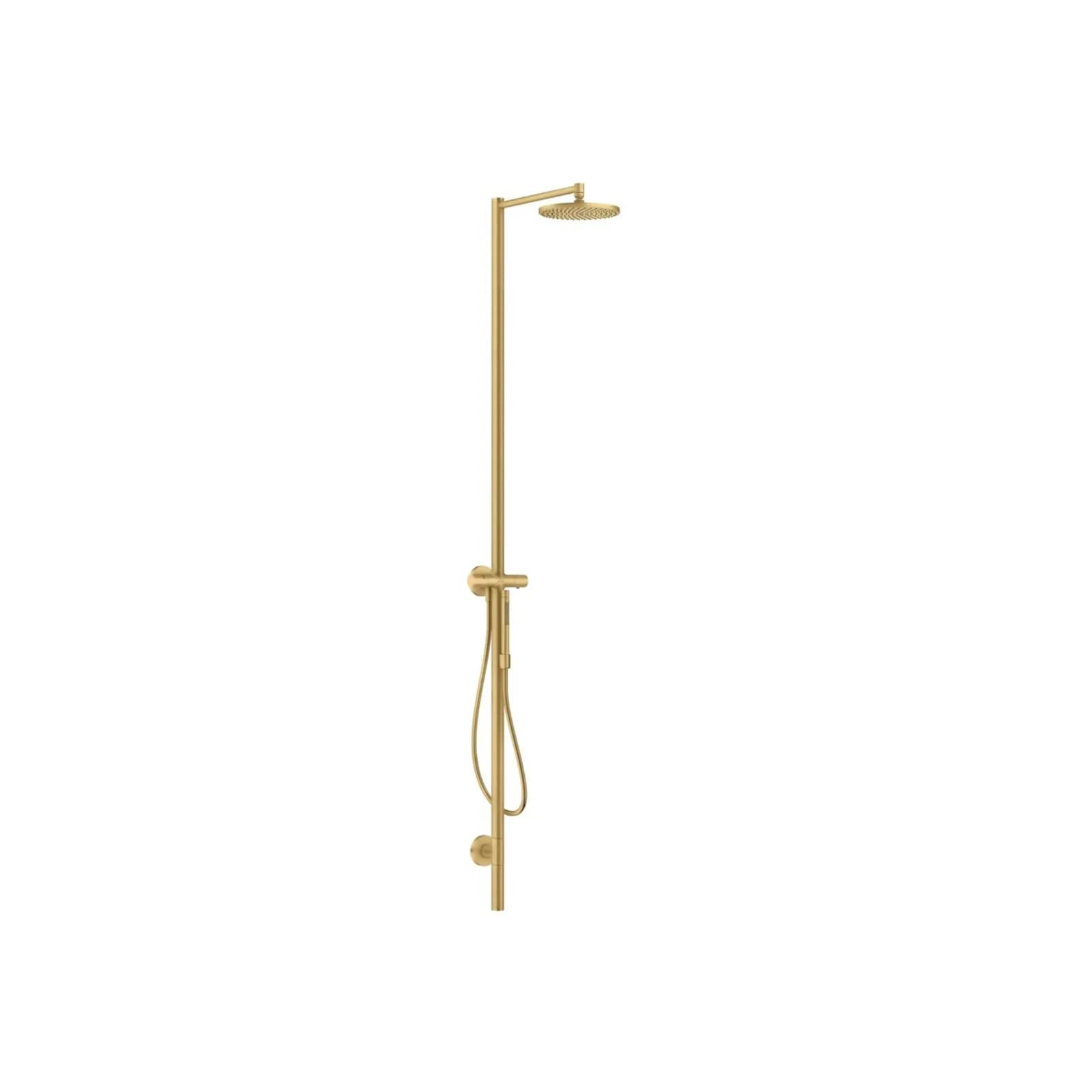 Hansgrohe Axor Starck Duschsäule 12672250 mit Thermostat, Kopfbrause 240 1jet, Gold Optik