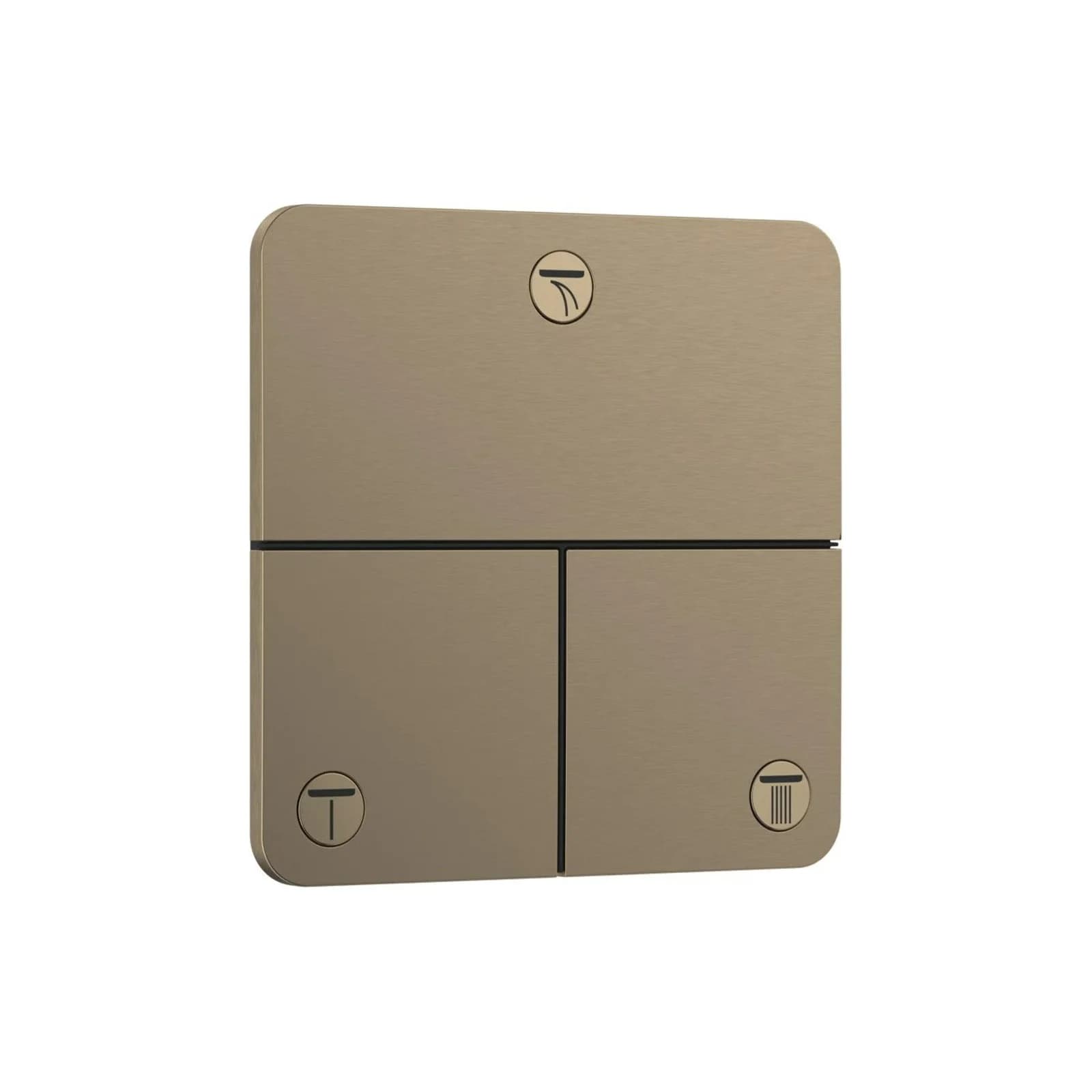Hansgrohe ShowerSelect Ventil 15587140 UP für 3 Verbraucher, brushed bronze