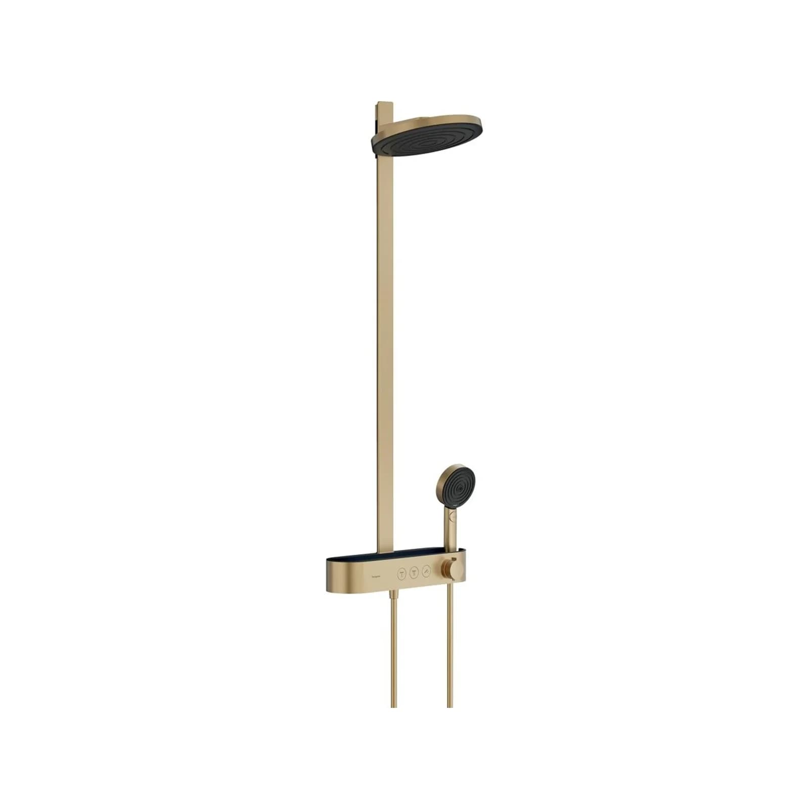 Hansgrohe Pulsify S Showerpipe 260 2jet 24241140 EcoSmart mit ShowerTablet Select 400, Bronze