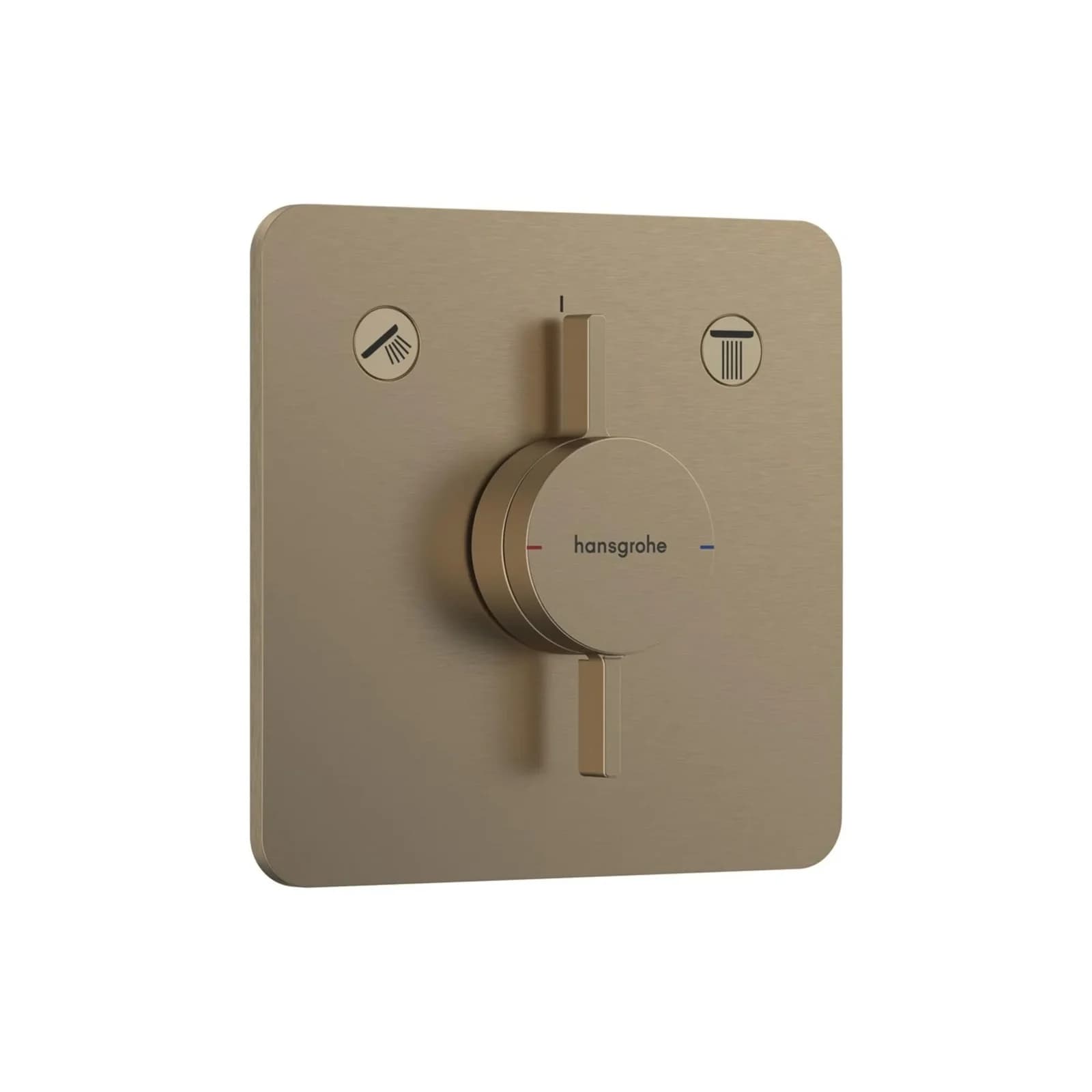 hansgrohe DuoTurn Q Mischer 75414140 Unterputz für 2 Verbraucher, brushed bronze