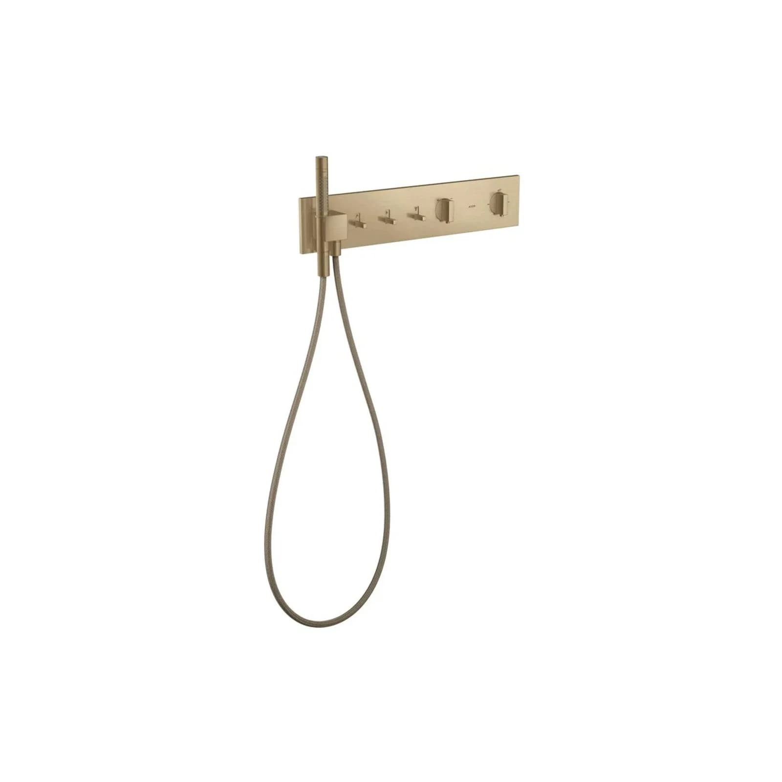 Hansgrohe Thermostatmodul 540/110 Axor ShowerComposition 3 Verbraucher Gebürstete Bronze