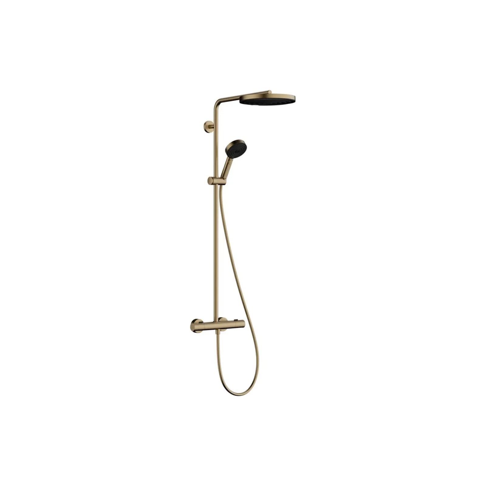 Hansgrohe Showerpipe Pulsify S Puro 260 1jet EcoSmart Brushed Bronze