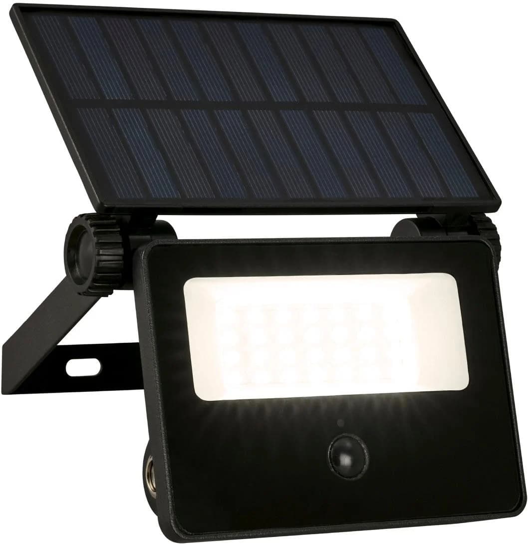 Telefunken Außen-Wandleuchte LED Strahler Solar Schwarz
