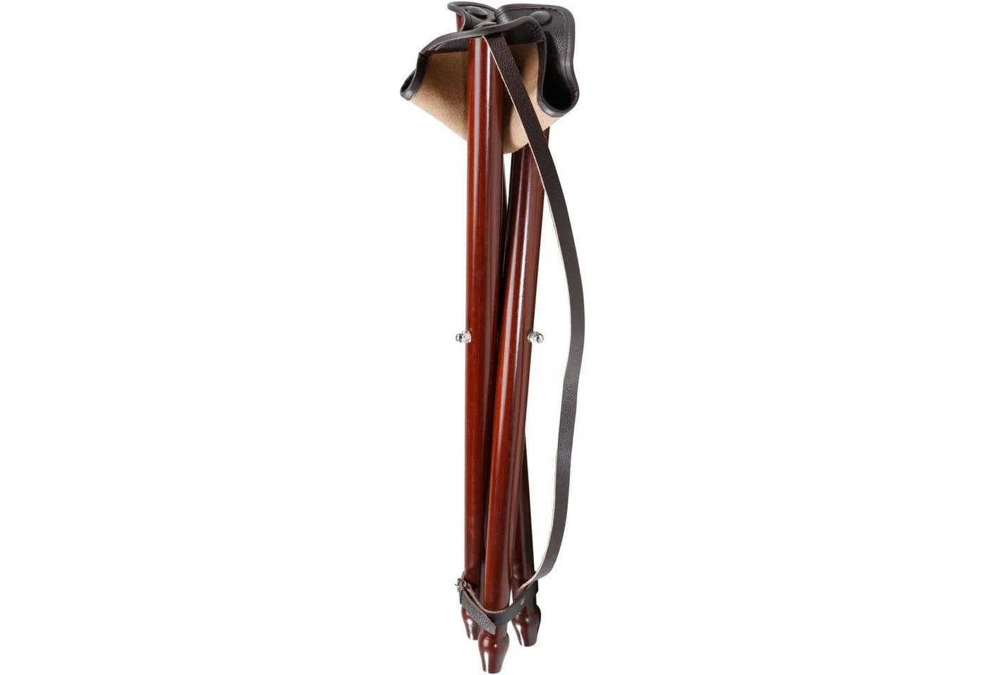 Wald & Forst Campingstuhl Dreibein mit Leder Braun