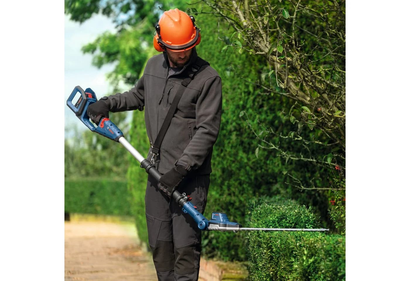 Bosch Professional Teleskop-Heckenschere GHE 18V-50 TP Solo, 2,5 m Arbeitshöhe