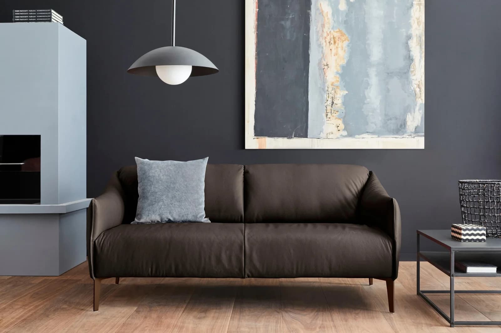 W.SCHILLIG 2,5-Sitzer Ledersofa Sally Braun