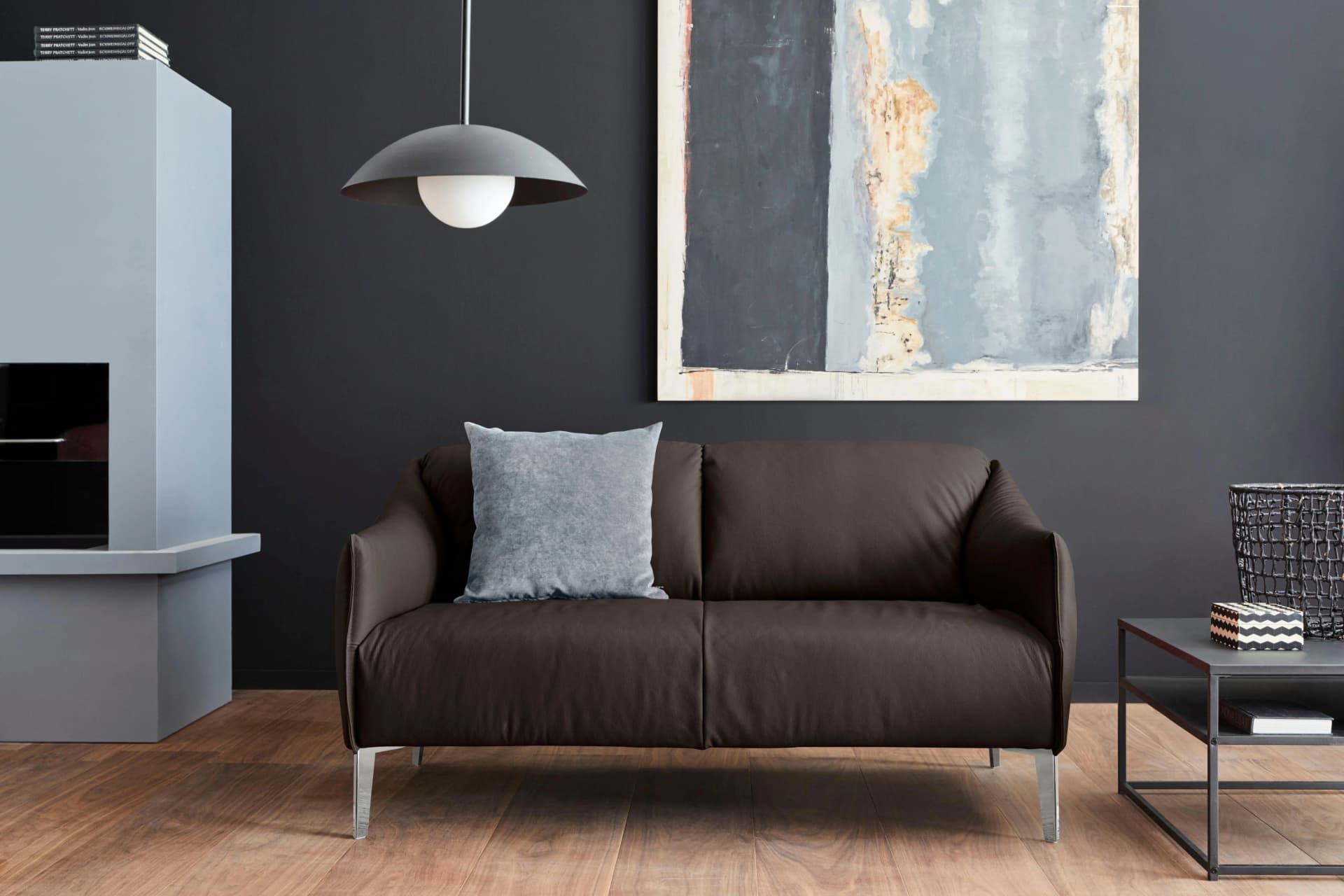 W.SCHILLIG Sally 2-Sitzer Sofa Braun Longlife Leder