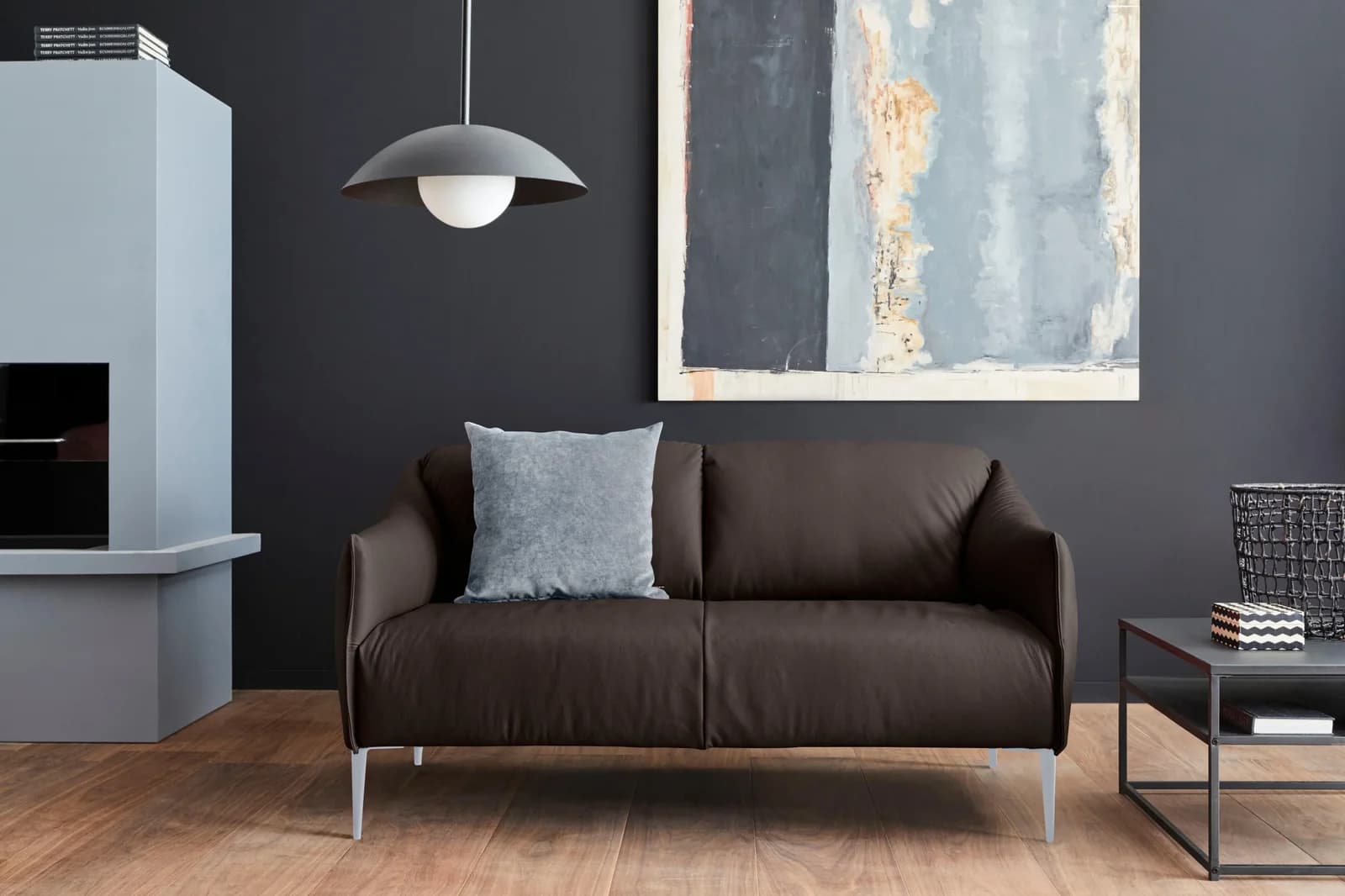 W.SCHILLIG 2-Sitzer Ledersofa Sally Braun Longlife Xtra-Leder