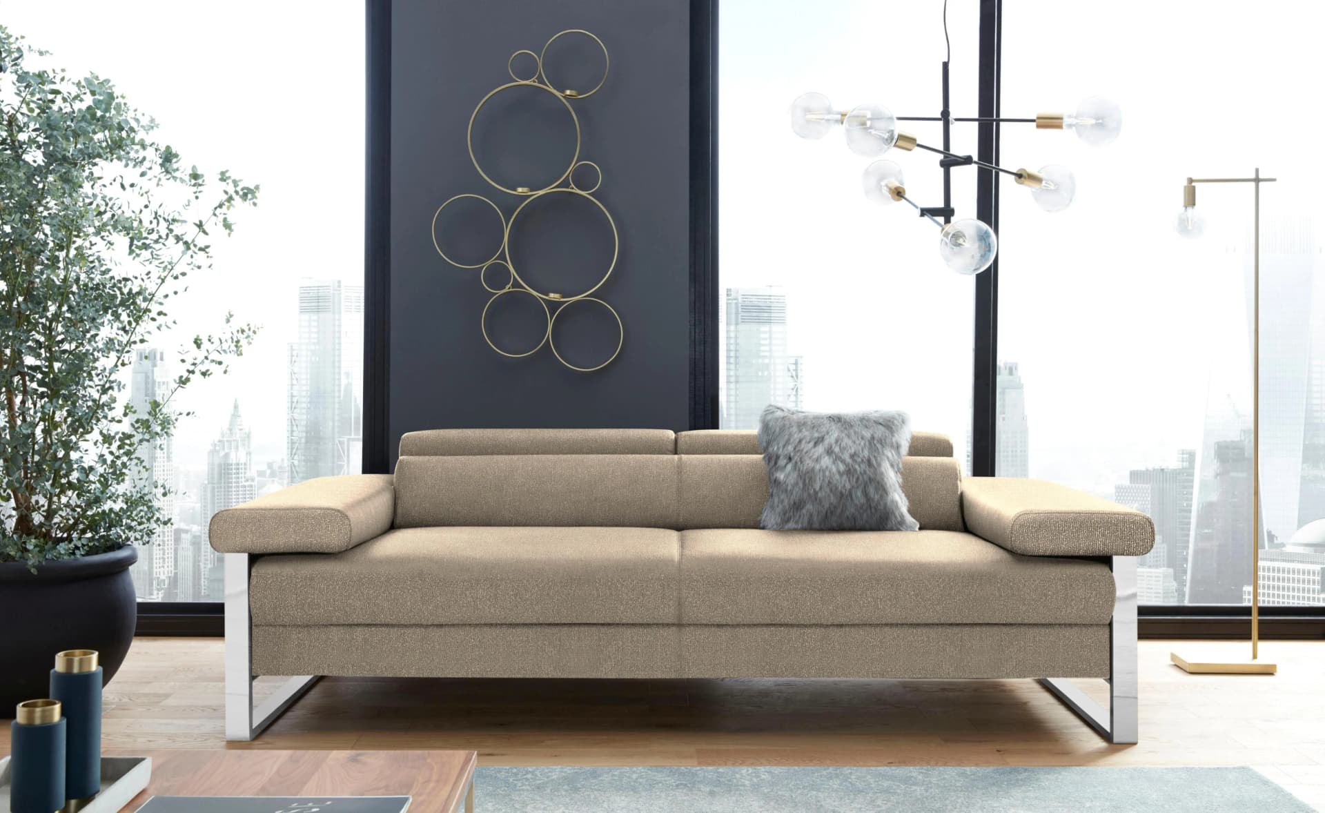 W.SCHILLIG finn 2-Sitzer Sofa mit Sitztiefenverstellung