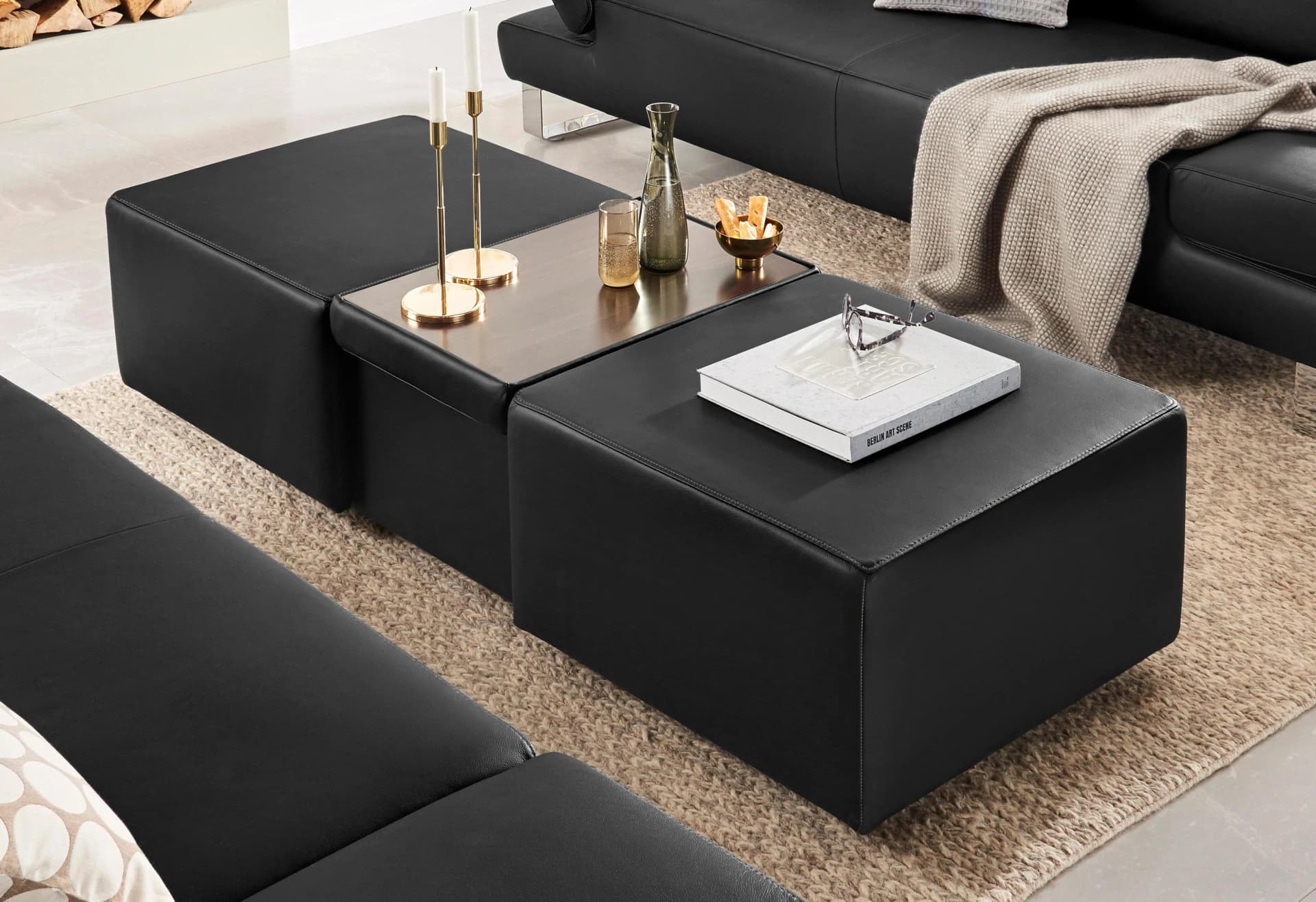 W.SCHILLIG Hocker "taboo" Graphit Z59 Ausziehbar