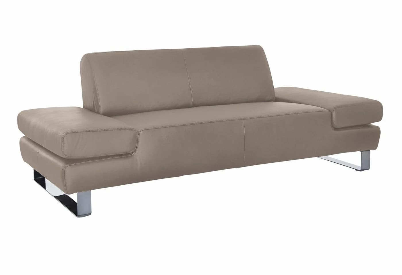 W.SCHILLIG taboo 2-Sitzer Sofa Leder Braun Stone Z59