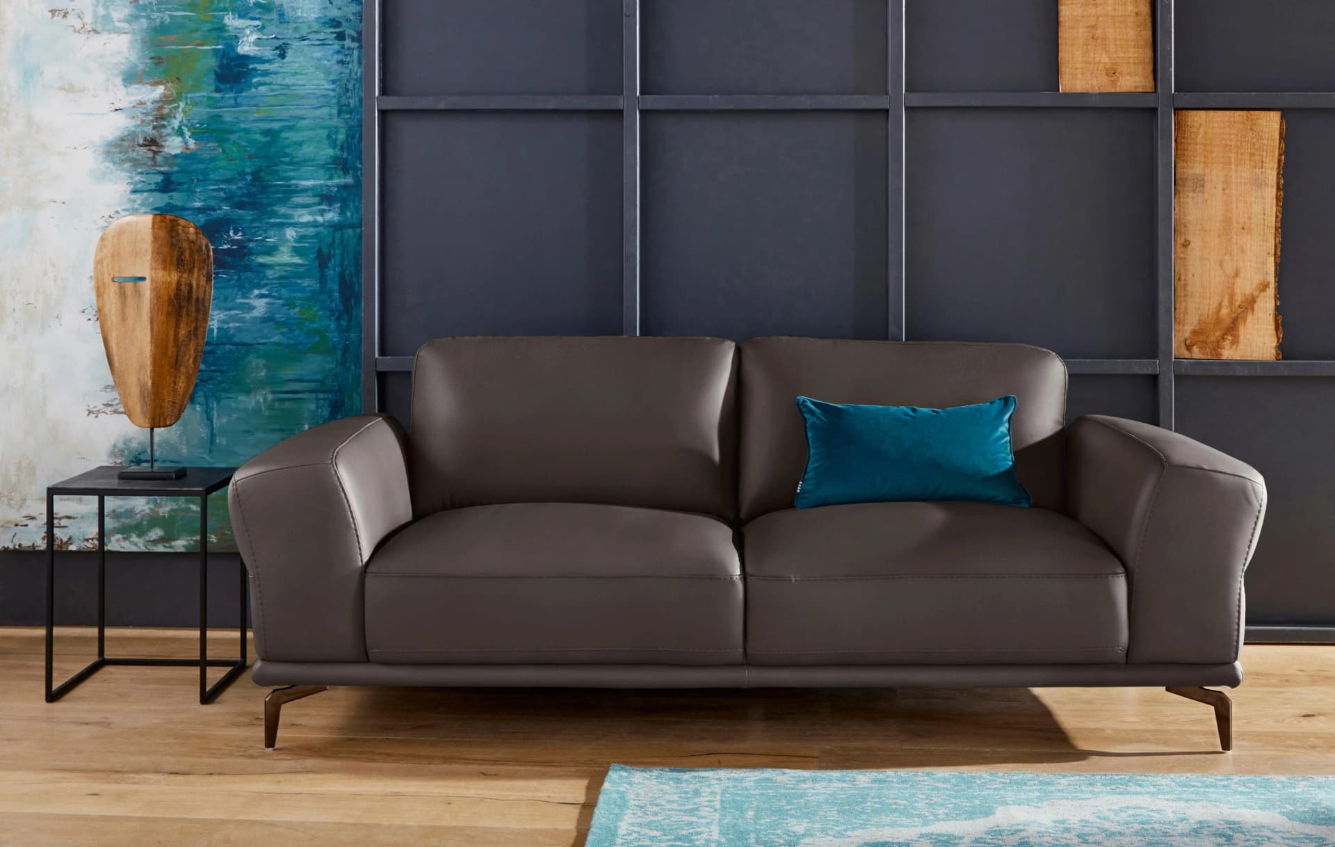 2,5-Sitzer Sofa W.SCHILLIG Montanaa Braun