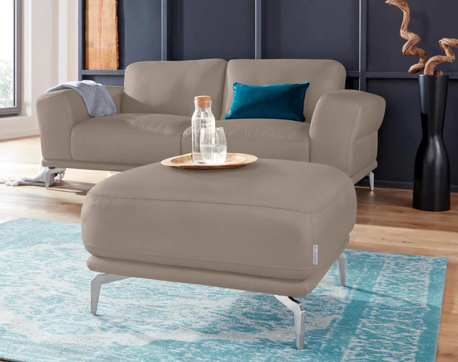Hocker W.SCHILLIG Montanaa Braun Longlife Xtra-Leder