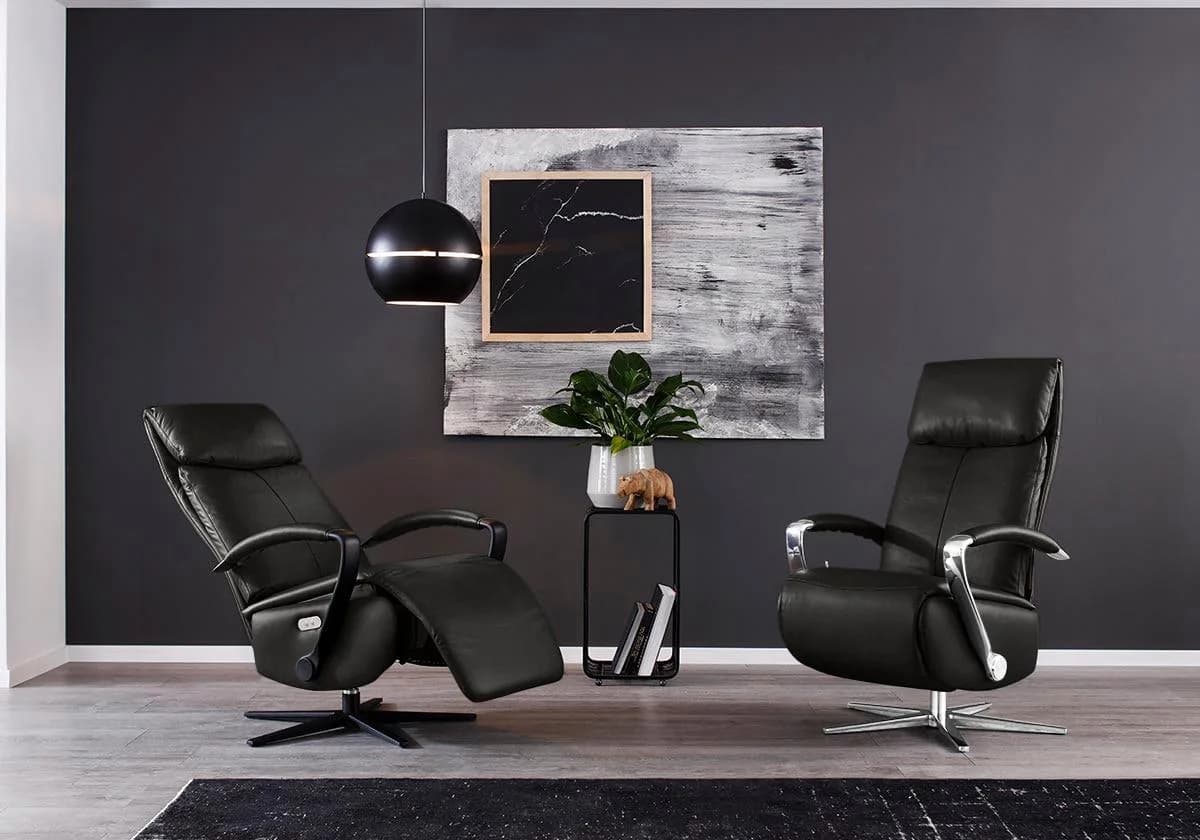 W.SCHILLIG Relaxsessel rumbaa Schwarz Longlife Leder