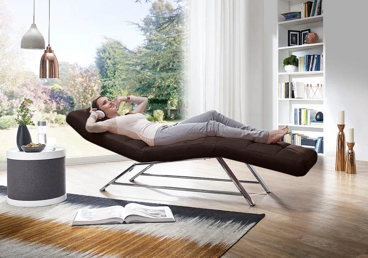 W.SCHILLIG Relaxliege daily dreams Braun Longlife Leder Doppelmotor